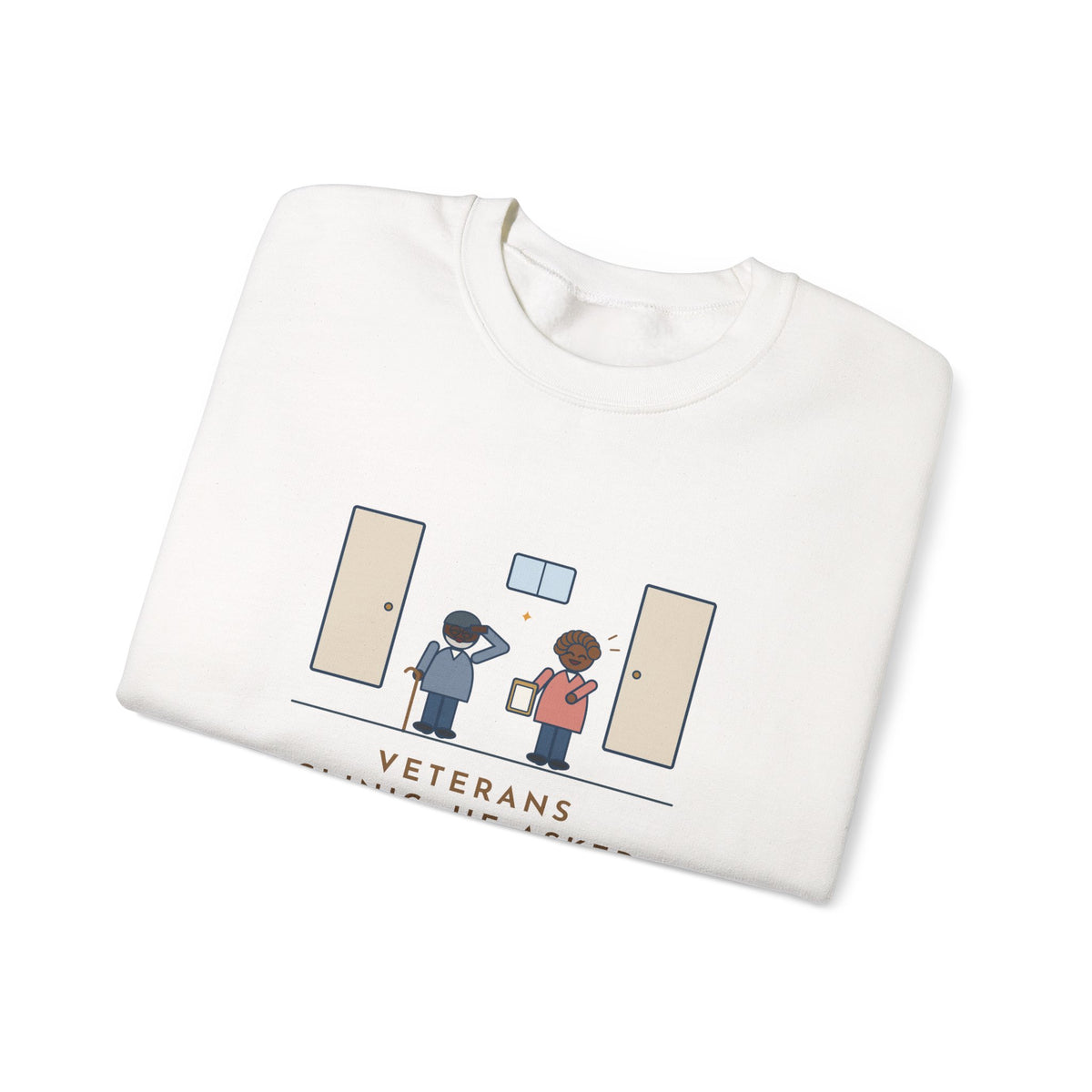 Veterans Clinic Nurse Crewneck Sweatshirt - My Branch Is Nursing