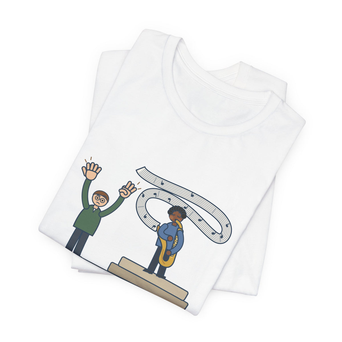 School Jazz Band Director T-Shirt - Solo Section: Eight Bars, The Sax Took Thirty-Two Funny Tee