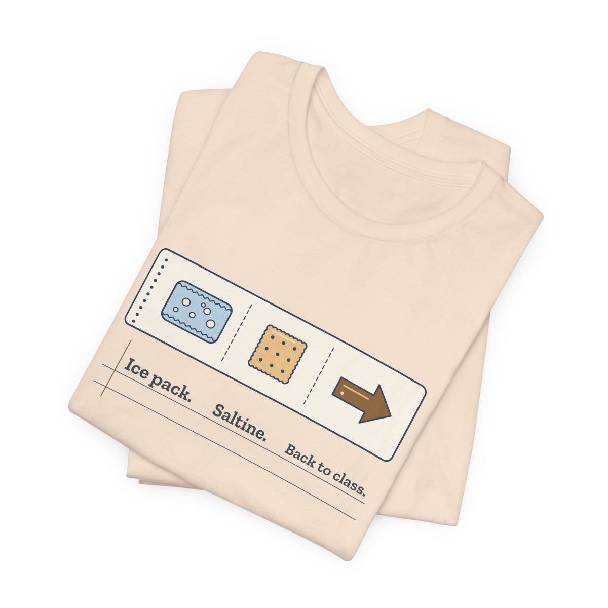 School Nurse T-Shirt - Ice Pack. Saltine. Back to Class. Funny Nurse Tee