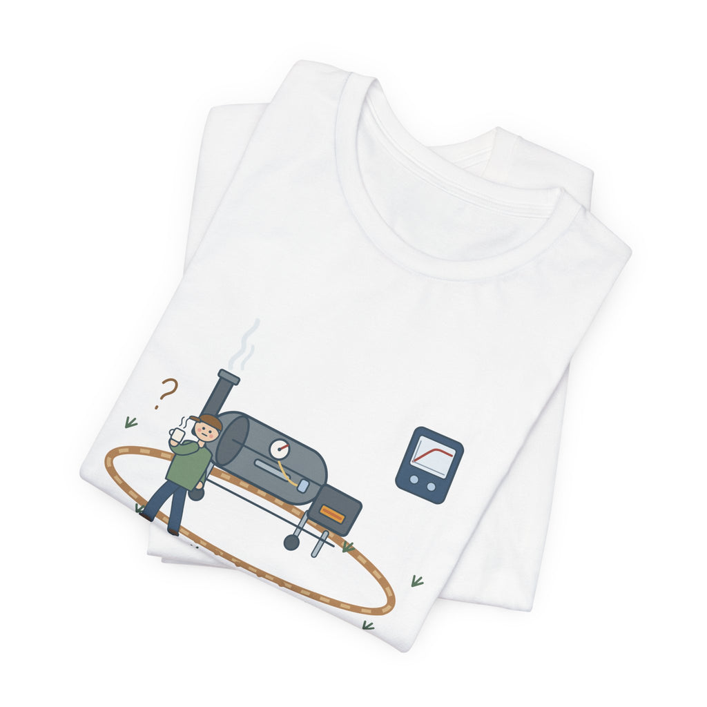 BBQ Smoker T-Shirt - Brisket Stall. Pacing the Yard. Funny Pitmaster Dad Tee