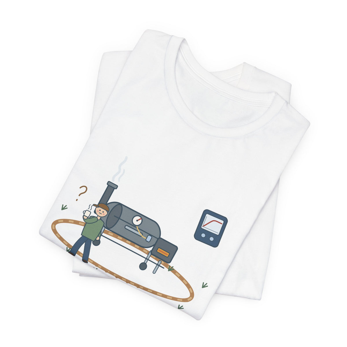 BBQ Smoker T-Shirt - Brisket Stall. Pacing the Yard. Funny Pitmaster Dad Tee