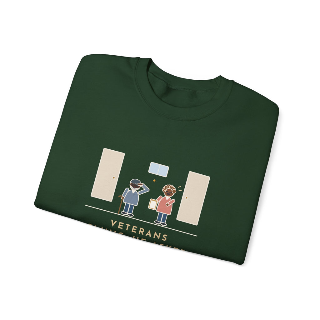 Veterans Clinic Nurse Crewneck Sweatshirt - My Branch Is Nursing
