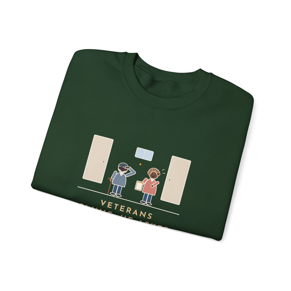 Veterans Clinic Nurse Crewneck Sweatshirt - My Branch Is Nursing
