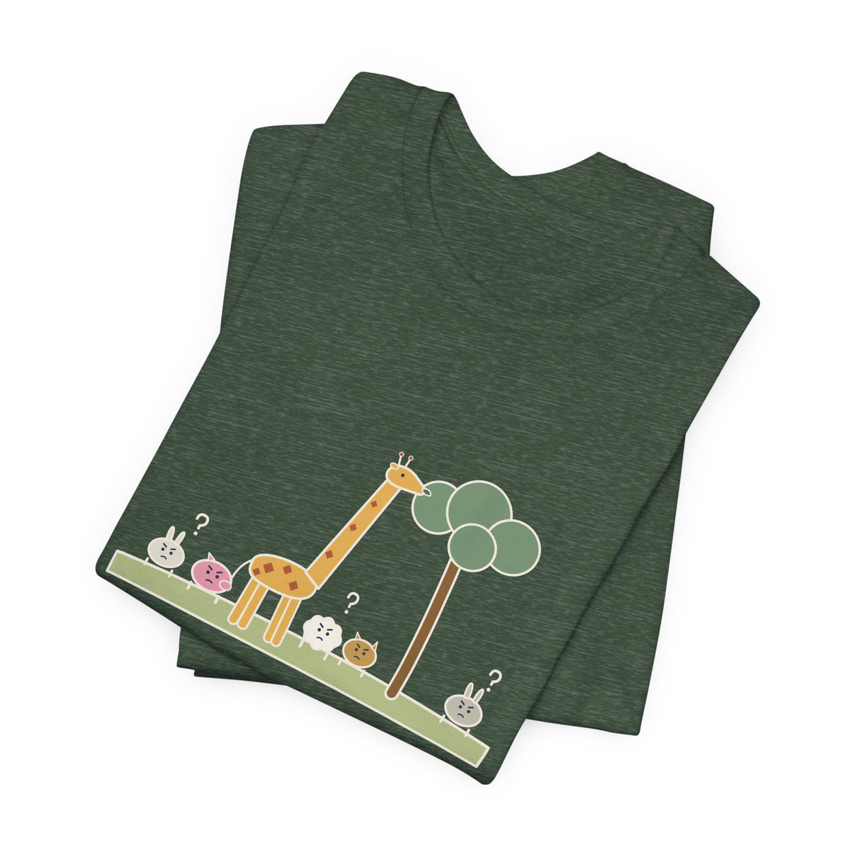 Emerson Quote T-Shirt, To Be Great Is to Be Misunderstood, Wisdom Tall Giraffe Tee