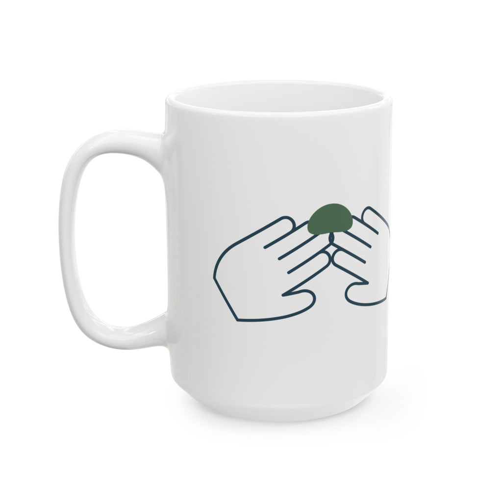 Large 15oz Vet Tech Mug - Holding Paws, Holding Steady. Veterinary Technician Coffee Mug