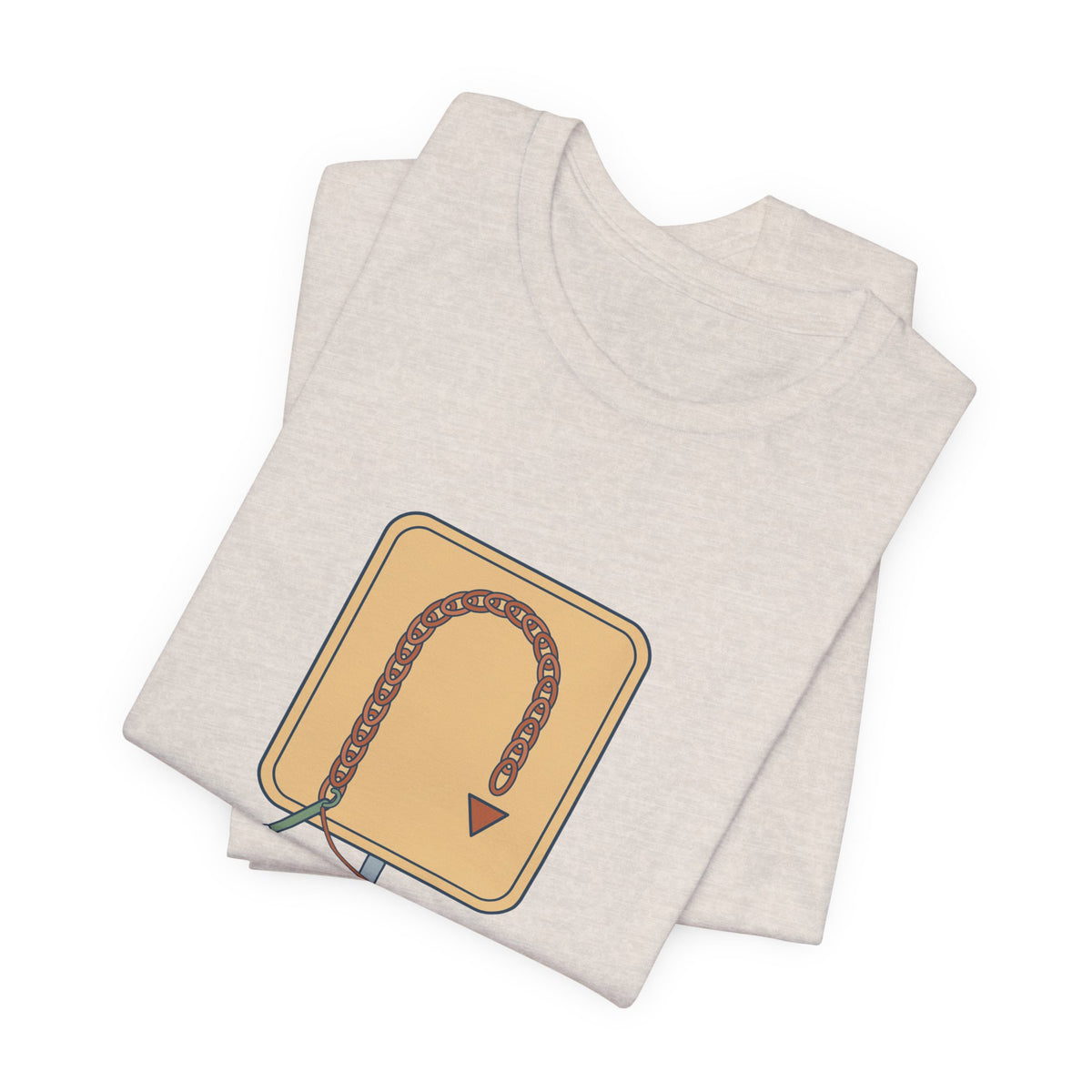 Crochet T-Shirt - Chain One, Turn. Funny Crochet Pattern Tee
