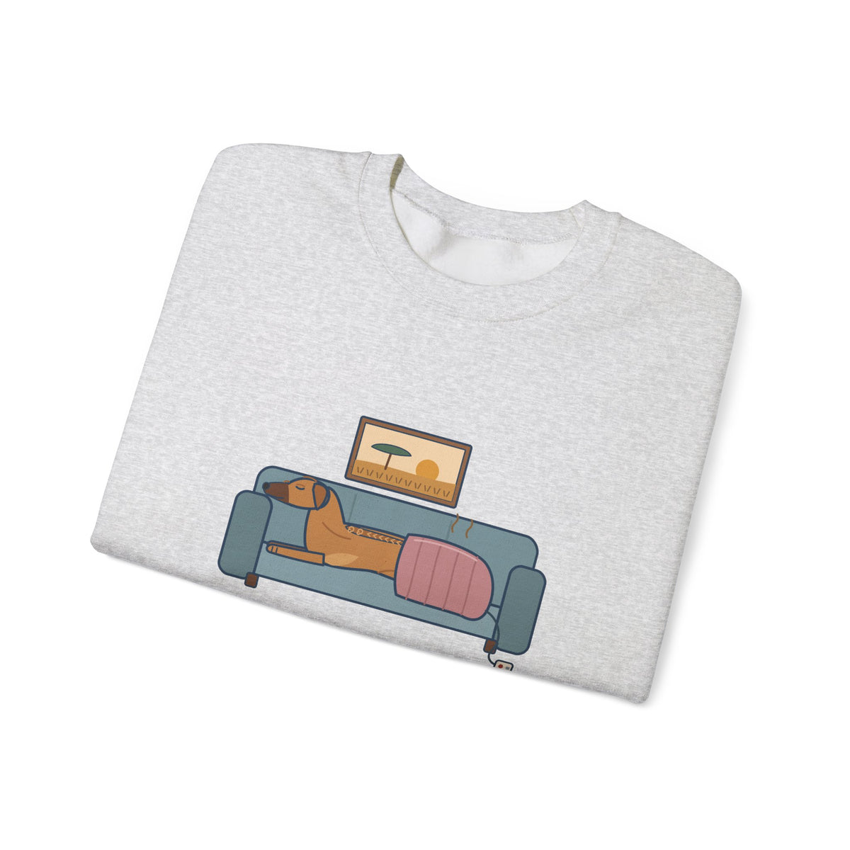 Rhodesian Ridgeback Crewneck Sweatshirt - Lives Under the Heated Blanket