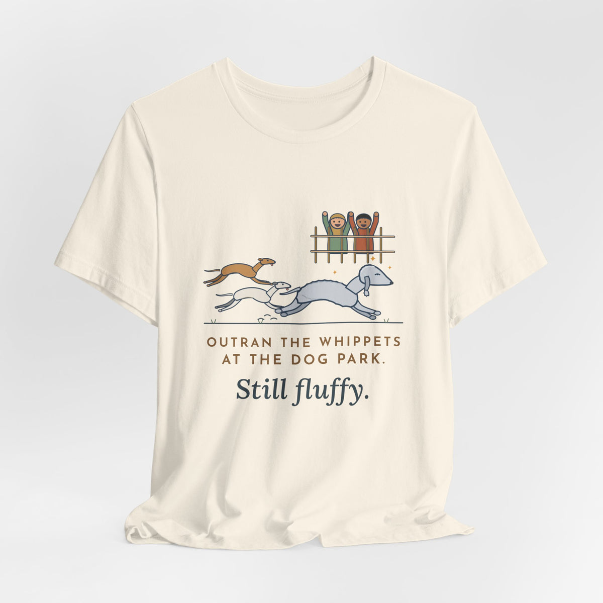 Bedlington Terrier T-Shirt - Outran the Whippets at the Dog Park, Still Fluffy