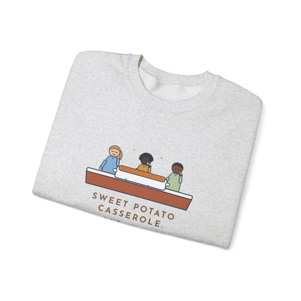 Thanksgiving Sweatshirt, Sweet Potato Casserole, Kids Ate Every Marshmallow off the Top, Funny Casserole Mystery Crewneck