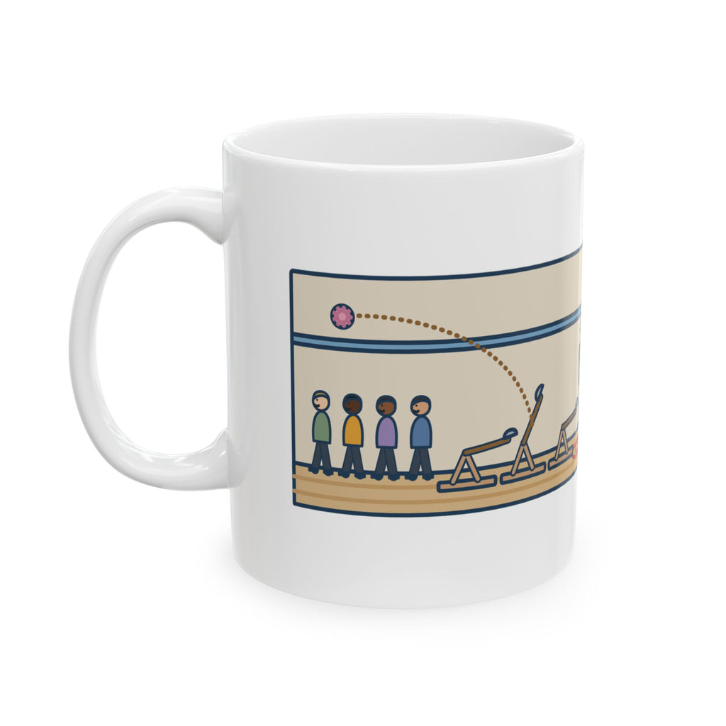 Engineering Teacher Mug, Six Weeks of Design, The Pom-Pom Flew Backward, Funny Coffee Mug 11oz