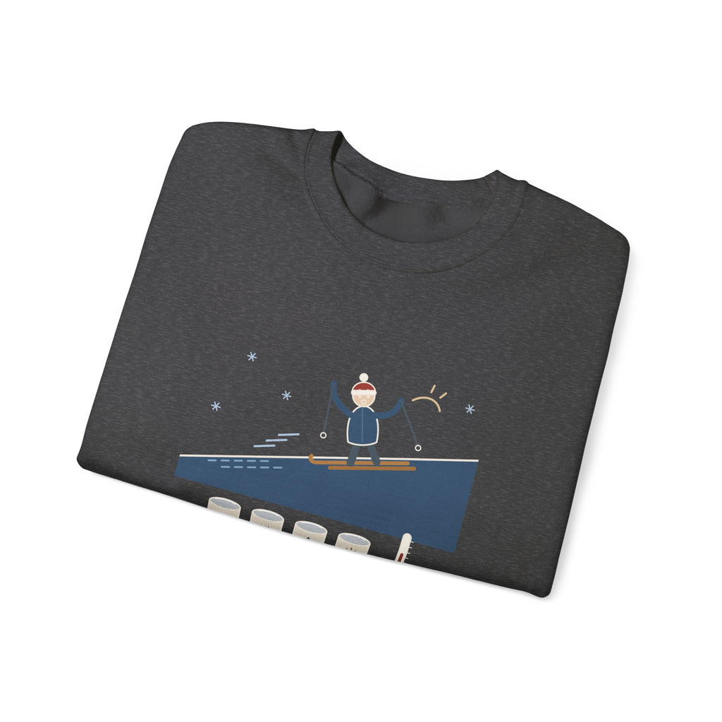 Cross-Country Ski Crewneck Sweatshirt - I Guessed the Wax Wrong. Nordic Skier Apres Gift