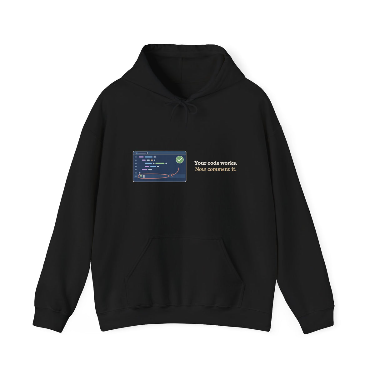Computer Science Teacher Hoodie - Your Code Works. Now Comment It. Coding Teacher Gift