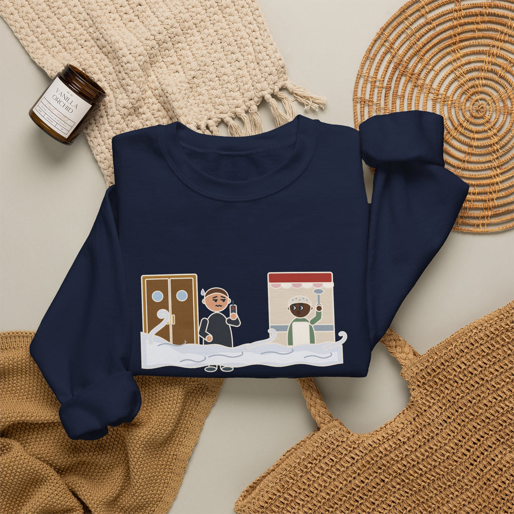 Stagecraft Teacher Crewneck Sweatshirt - Tech Rehearsal, the Fog Machine Reached the Cafeteria