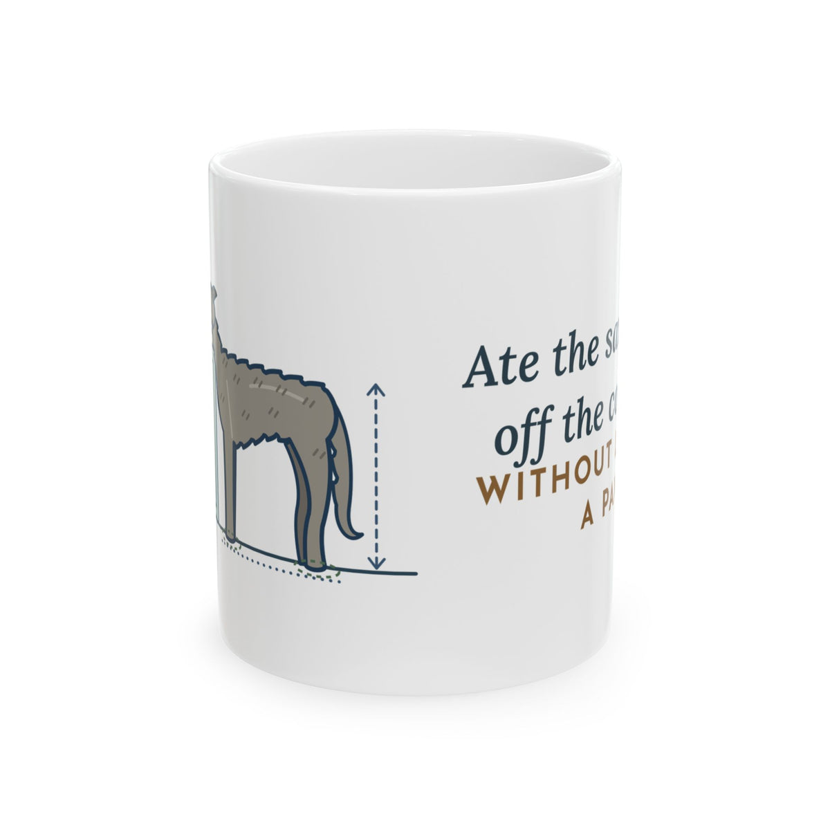 Irish Wolfhound Coffee Mug - Ate the Sandwich Off the Counter Without Lifting a Paw