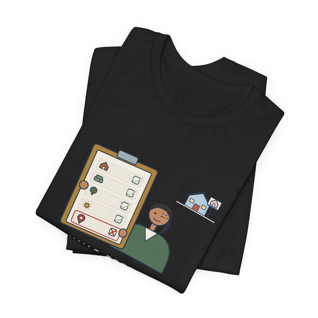 Residential Real Estate Agent T-Shirt - Showing Feedback: Great House, Wrong Neighborhood