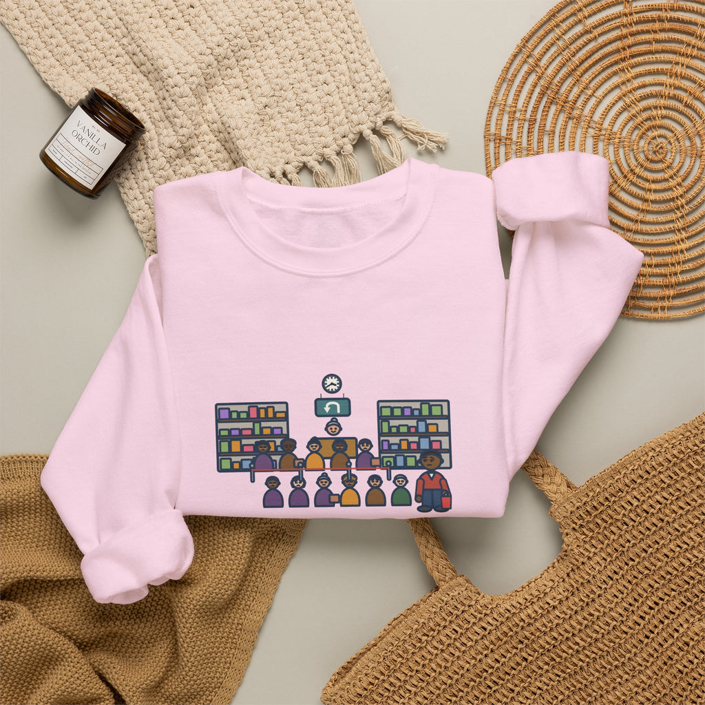 Return Line Sweatshirt, December 26, Stood in Line Longer Than I Spent Shopping, Funny Returns Desk Crewneck