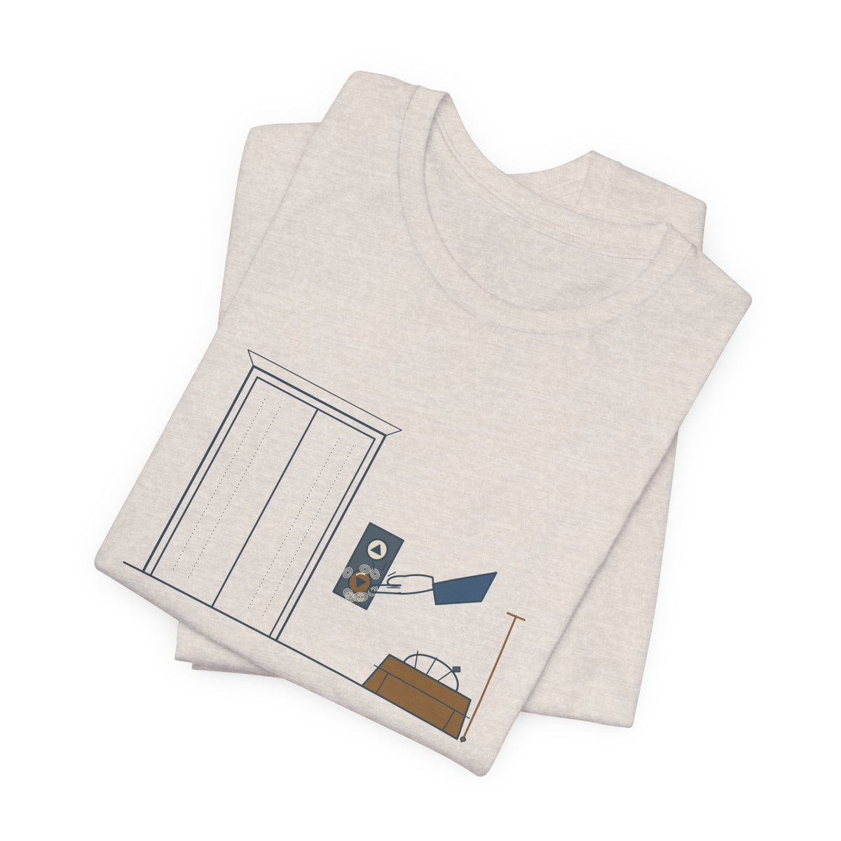 Elevator Mechanic T-Shirt - Press It Once. I Promise It Heard You. Funny Trade Tee
