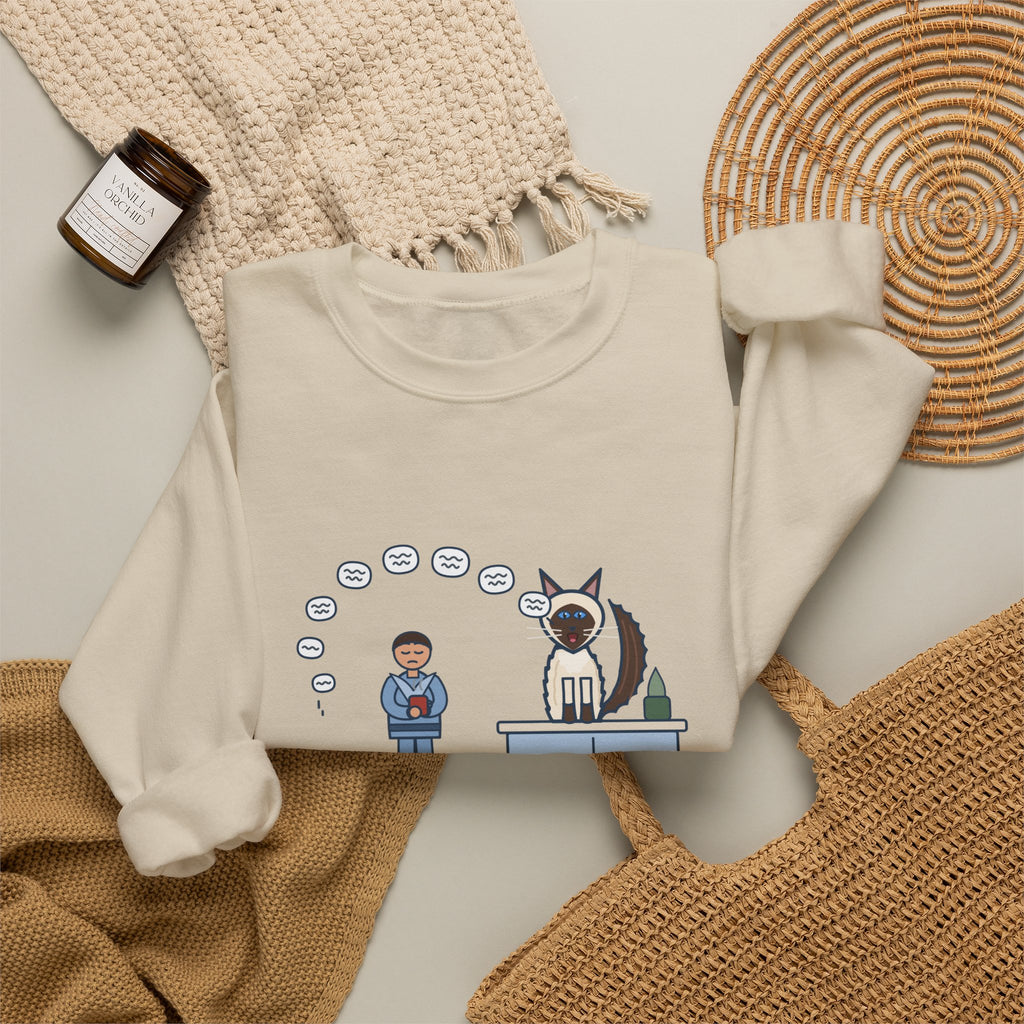 Balinese Cat Crewneck Sweatshirt - The Balinese Replied for Ten Minutes
