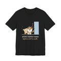 Sheltie T-Shirt - Spins Three Times Before Every Walk Shetland Sheepdog Tee
