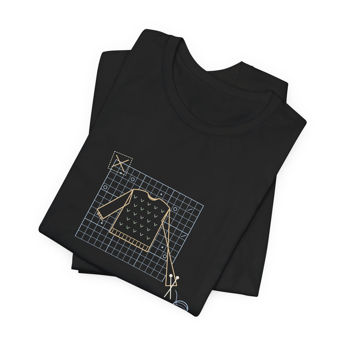 Knitting T-Shirt - Gauge Swatch: Skipped. Consequences: Pending. Knitter Tee