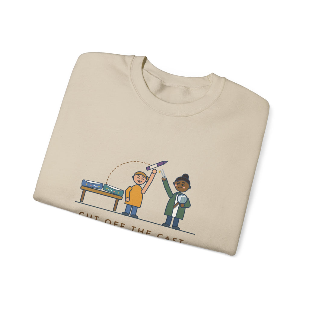 Cast Clinic Nurse Crewneck Sweatshirt - Missing Crayon Found Inside the Cast Nurse Gift