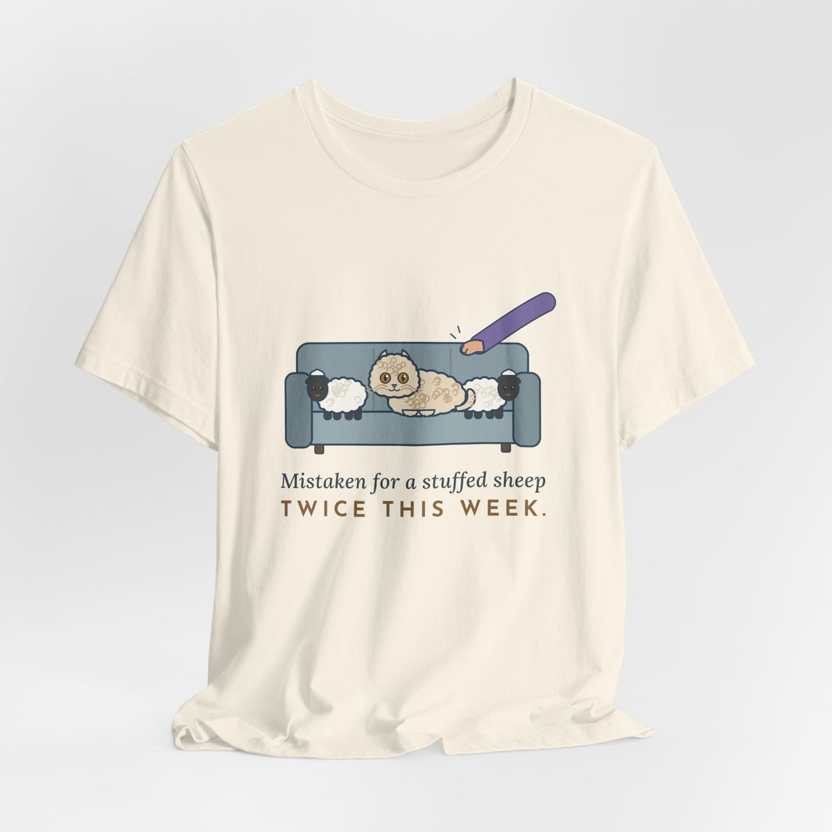 Selkirk Rex Cat T-Shirt - Mistaken for a Stuffed Sheep Twice This Week