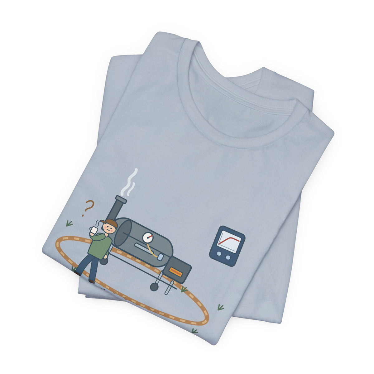 BBQ Smoker T-Shirt - Brisket Stall. Pacing the Yard. Funny Pitmaster Dad Tee