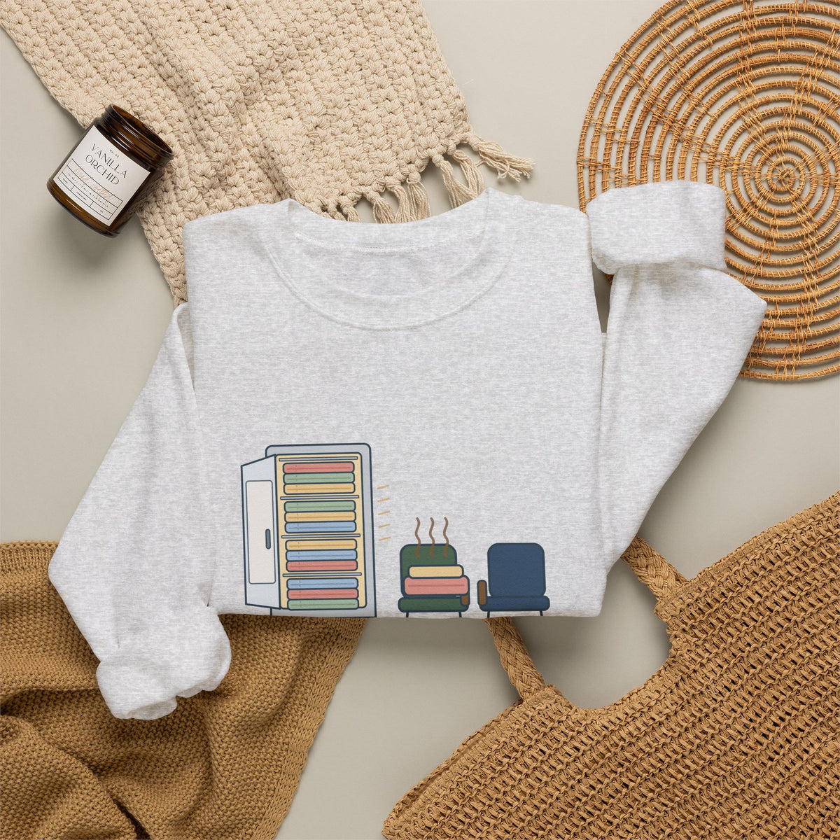 Chaplain Crewneck Sweatshirt - Mostly I Listen. Sometimes I Find Warm Blankets.