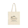 Sheepadoodle Tote Bag, Sat Down in the Snow and Became a Snowdrift with Eyes, Snowy Yard