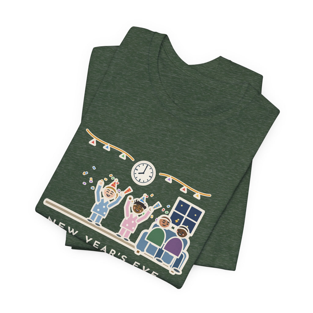 Funny New Year's Eve T-Shirt, With Little Kids, Counted Down at 8:00 and Called It Midnight, Early Countdown Tee