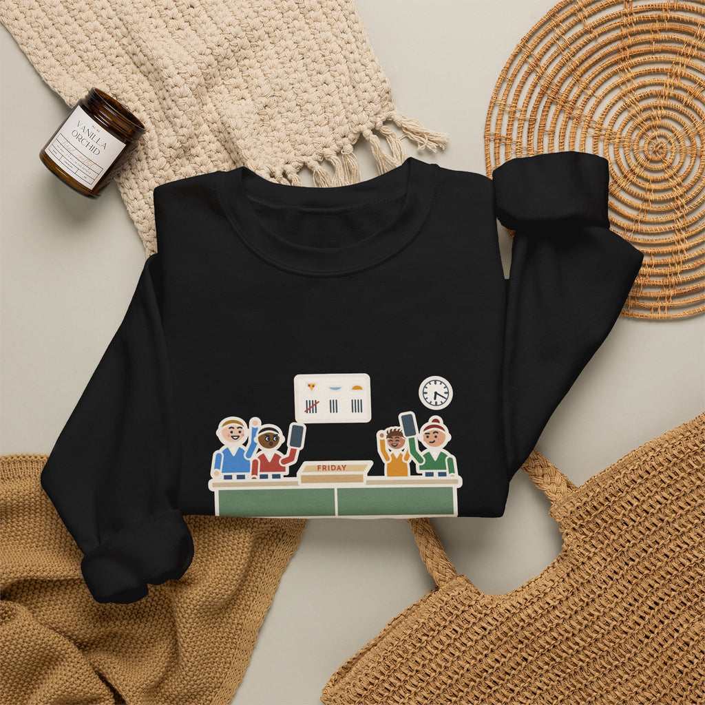 Family Dinner Sweatshirt, Twenty Minutes of Debate, Same Pizza Place as Last Friday, Funny Kitchen Vote Crewneck