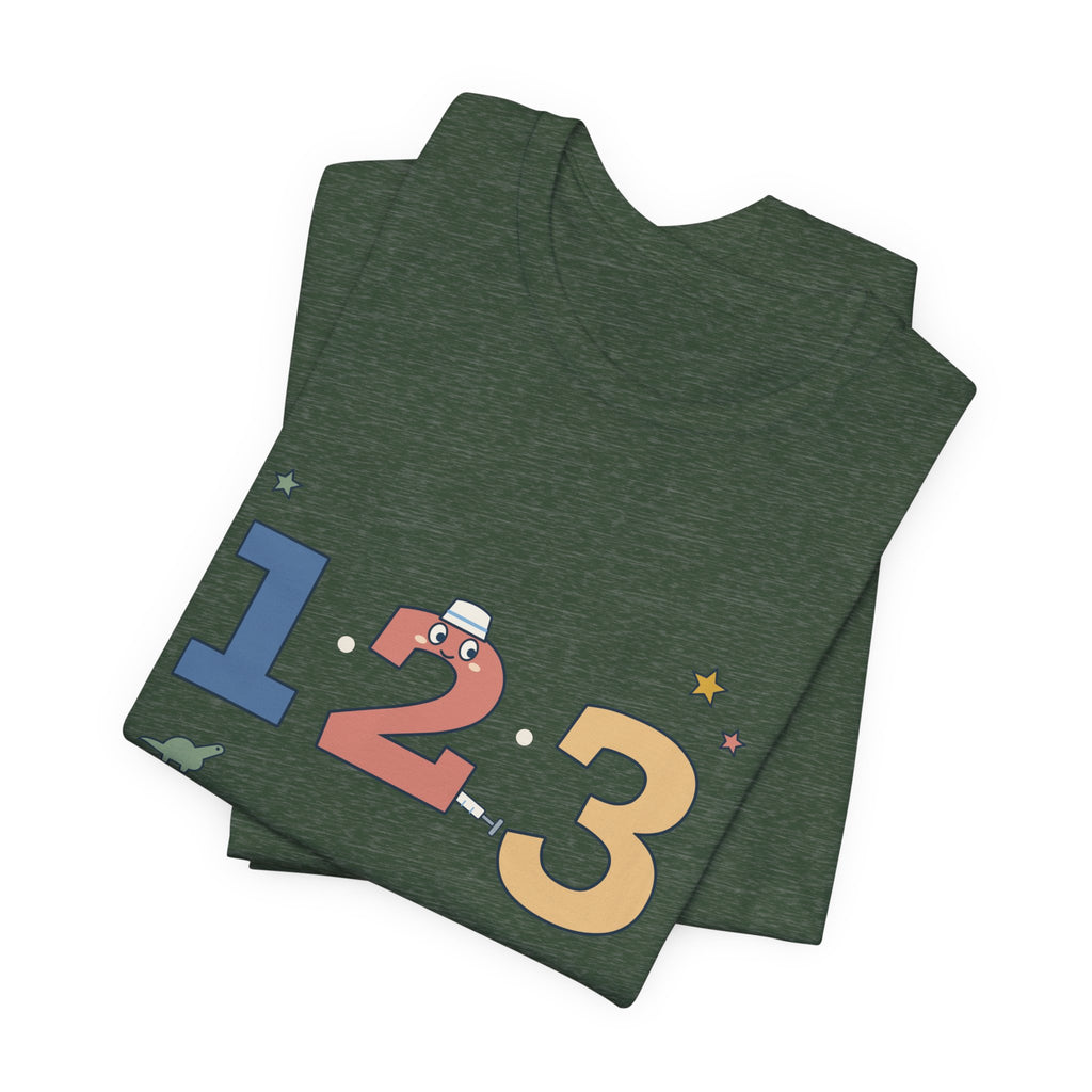 Pediatric Nurse T-Shirt - We Go on Three. I Go on Two. Funny Peds Nurse Tee