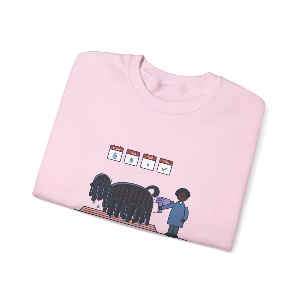 Puli Dog Crewneck Sweatshirt - Came In From the Rain Monday, Dried by Thursday