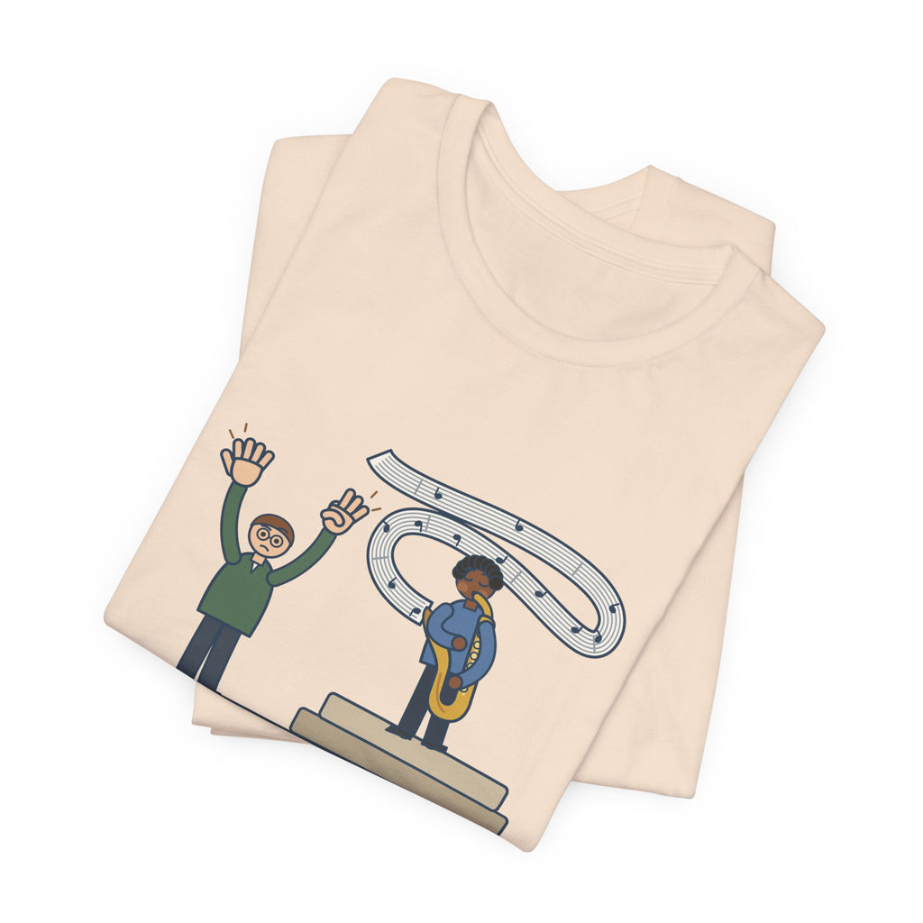 School Jazz Band Director T-Shirt - Solo Section: Eight Bars, The Sax Took Thirty-Two Funny Tee