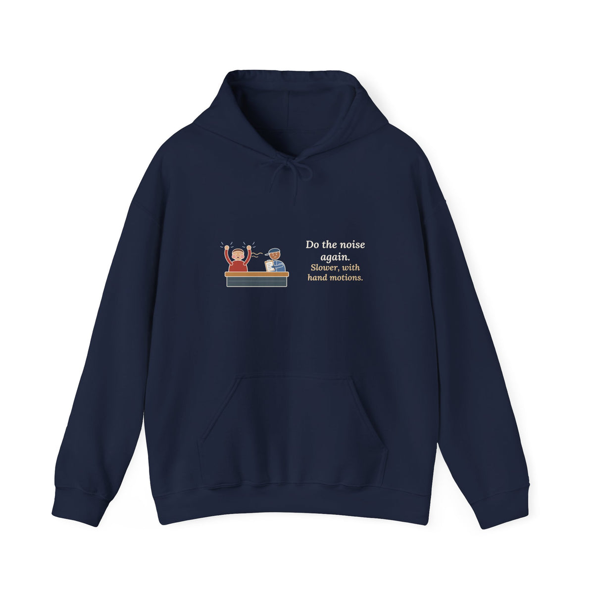 Auto Mechanic Hoodie - Do the Noise Again. Slower, With Hand Motions. Garage Hooded Sweatshirt