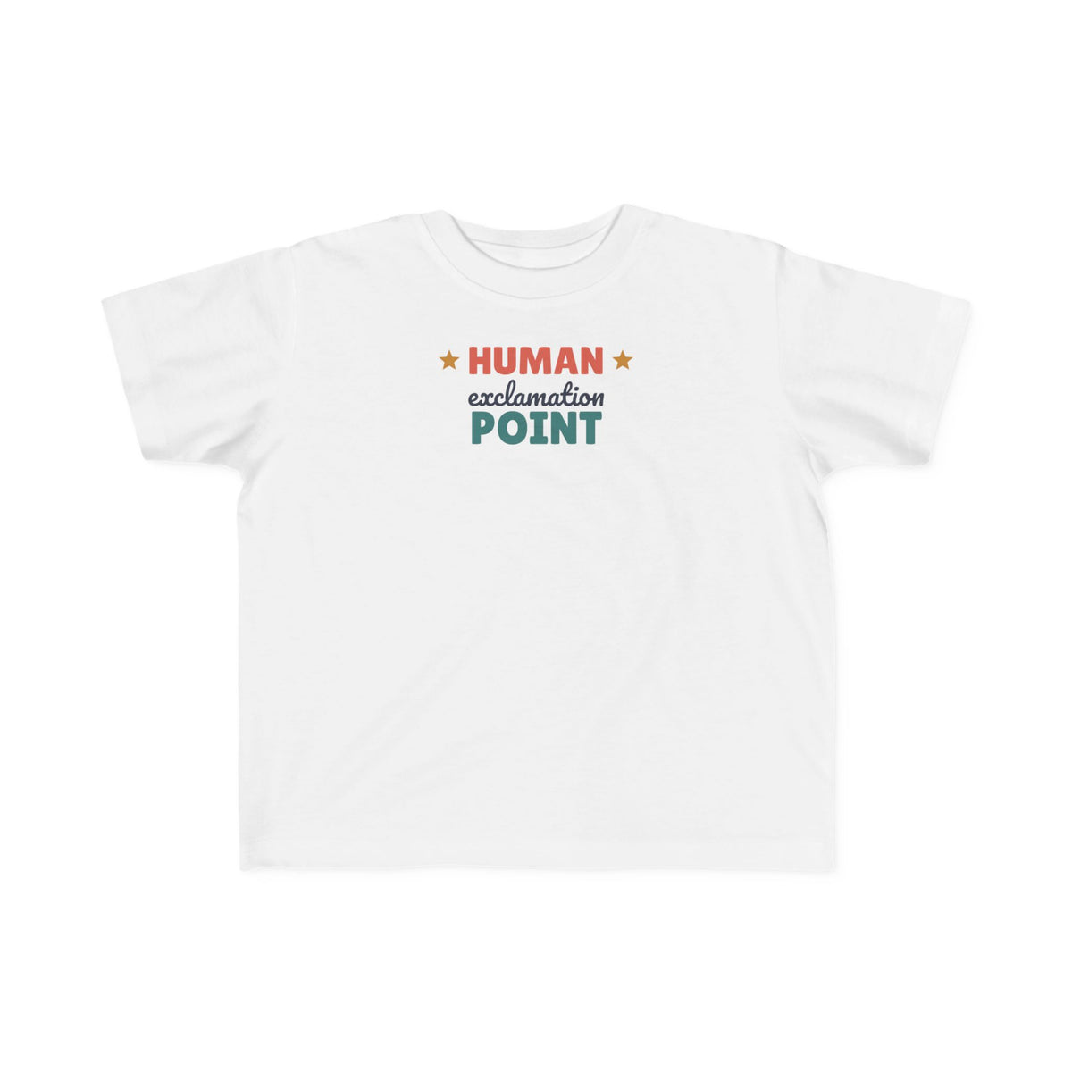 Human Exclamation Point Toddler T-Shirt, Funny Energetic Toddler Tee