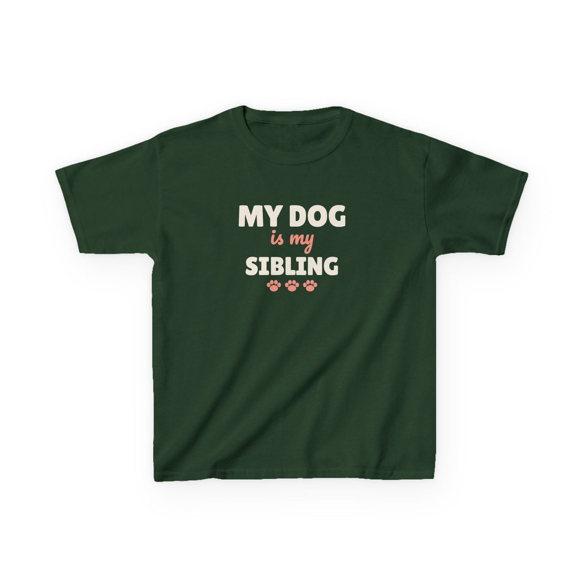 My Dog Is My Sibling Youth T-Shirt, Dog Lover Kids Shirt