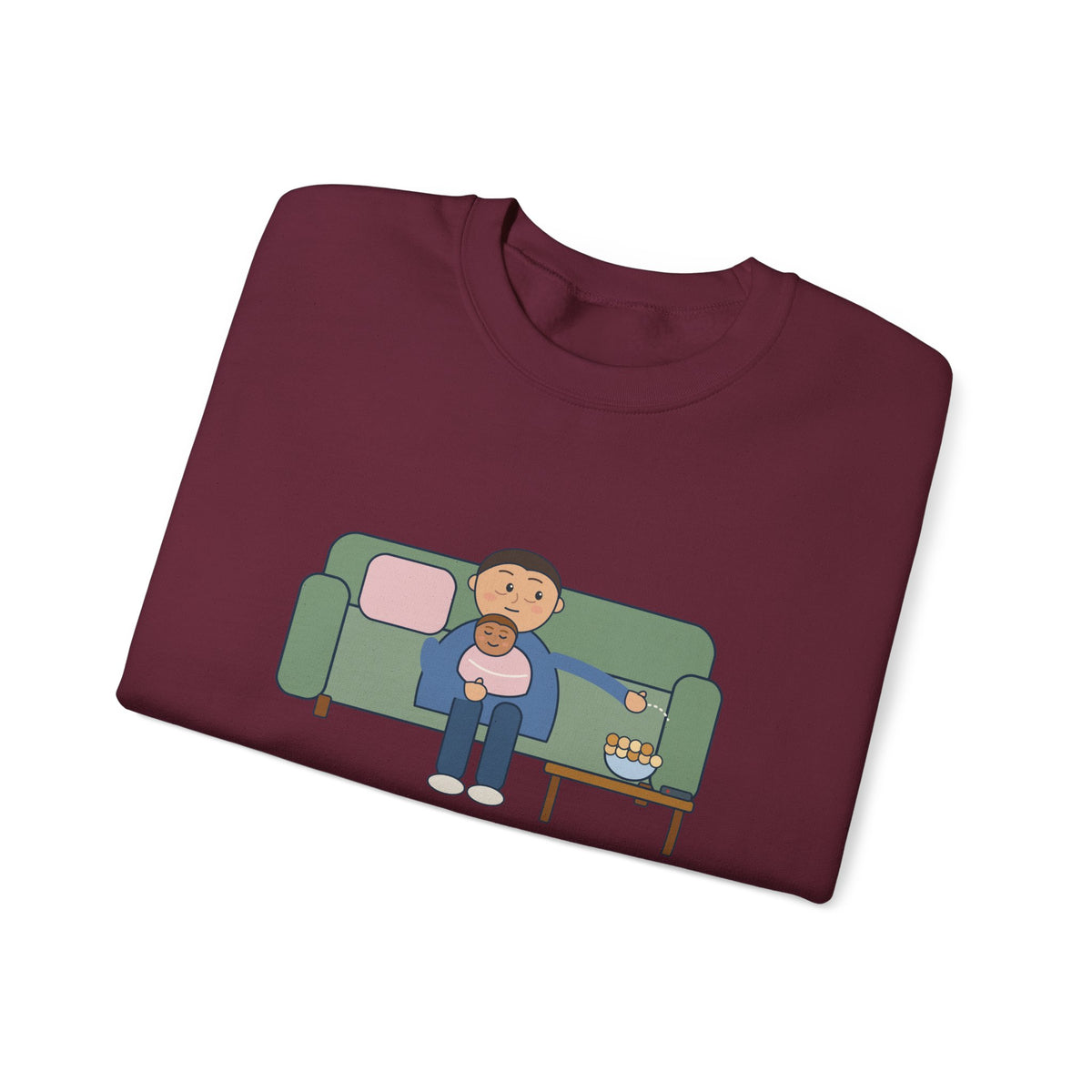 New Parent Crewneck Sweatshirt - Pinned Under a Contact Nap. Send Snacks.