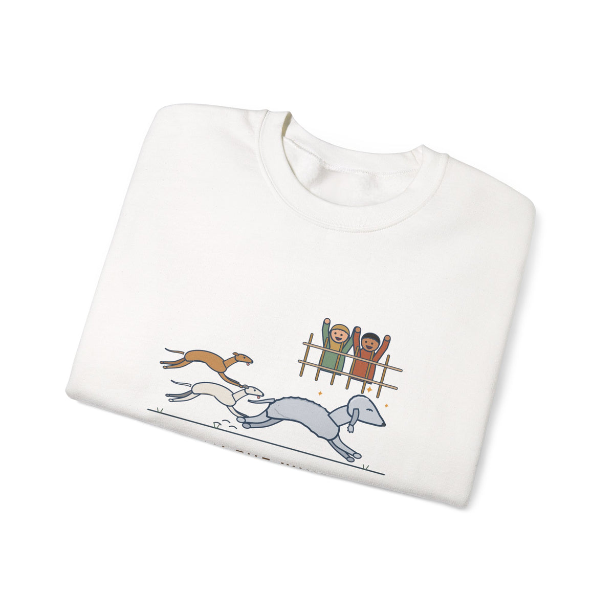 Bedlington Terrier Crewneck Sweatshirt - Outran the Whippets, Still Fluffy