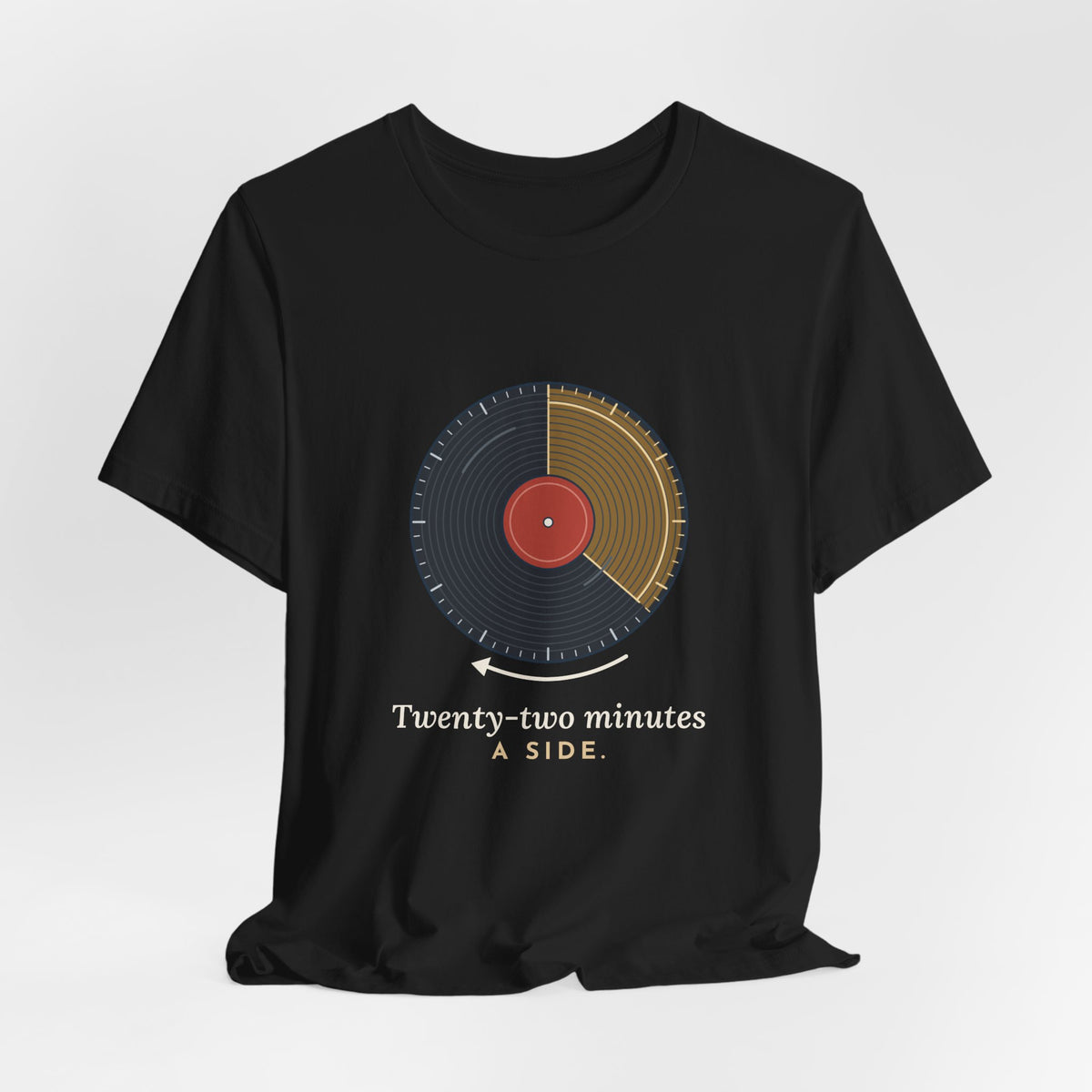 Vinyl Record T-Shirt - Twenty-Two Minutes a Side Record Collector Tee