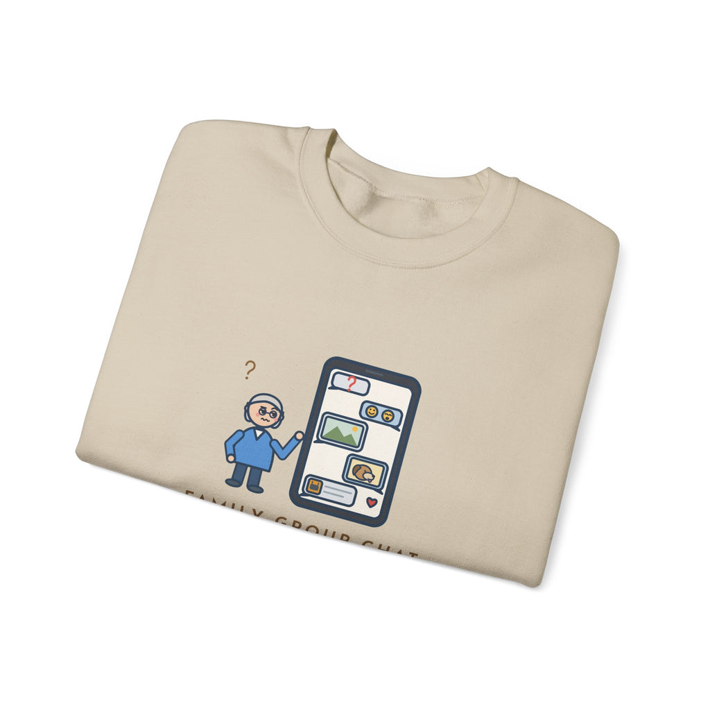 Mom Sweatshirt, Asked a Yes-or-No Question, Forty-Two Replies and Zero Answers, Funny Phone Thread Crewneck