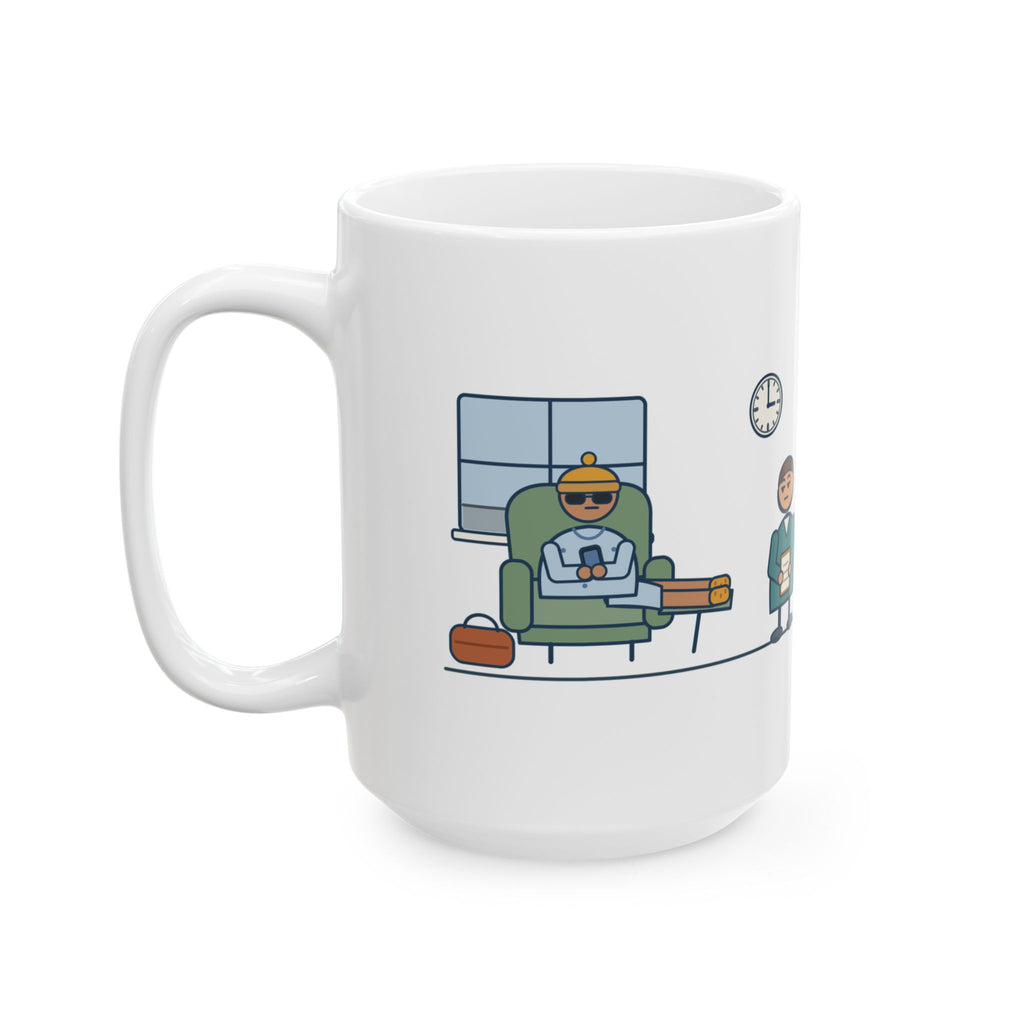 Large Ambulatory Surgery Center Nurse Coffee Mug 15oz - Still Waiting on the Ride Home