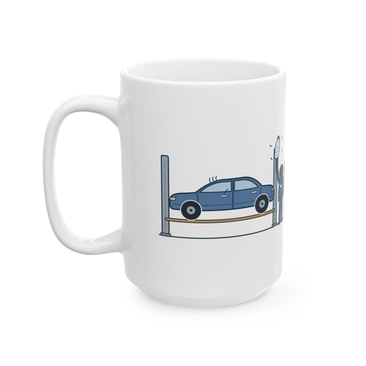 Large High School Automotive Technology Teacher Mug 15oz - Weird Noise, Water Bottle Under the Seat