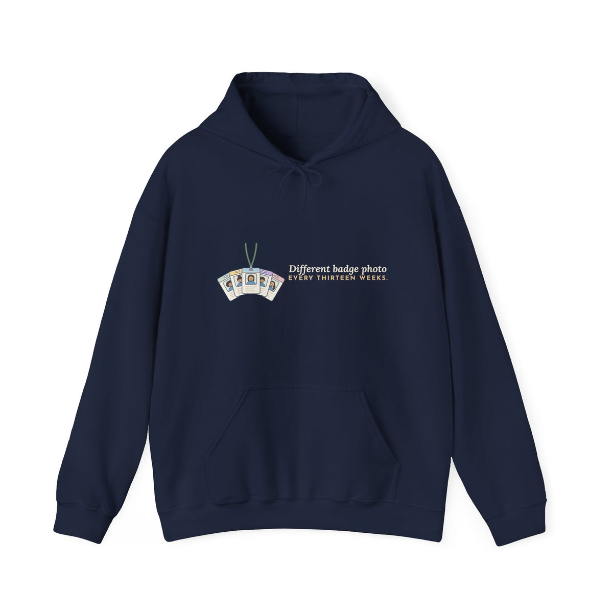Travel Nurse Hoodie - Different Badge Photo Every Thirteen Weeks Nurse Gift