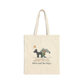 Xolo Tote Bag - Trailhead Morning With a Xoloitzcuintli in Sunglasses