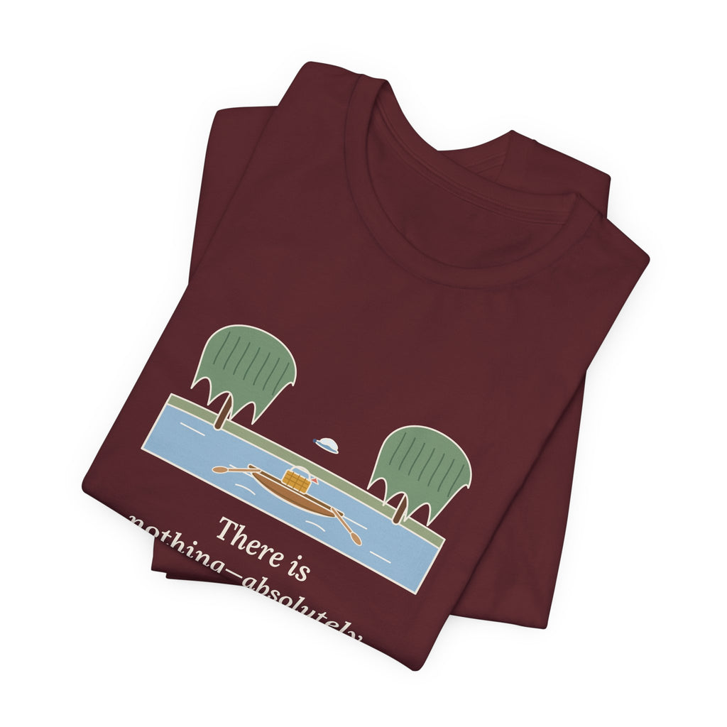 Grahame Quote T-Shirt, Simply Messing About in Boats, Boating River Rowboat Tee