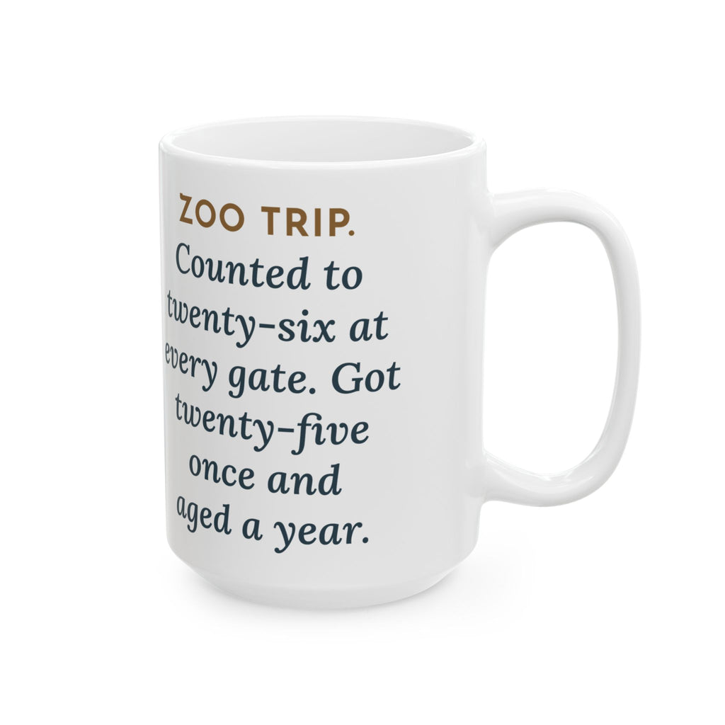 Large Field Trip Mug 15oz - Zoo Day Head Count, Twenty-Five Once