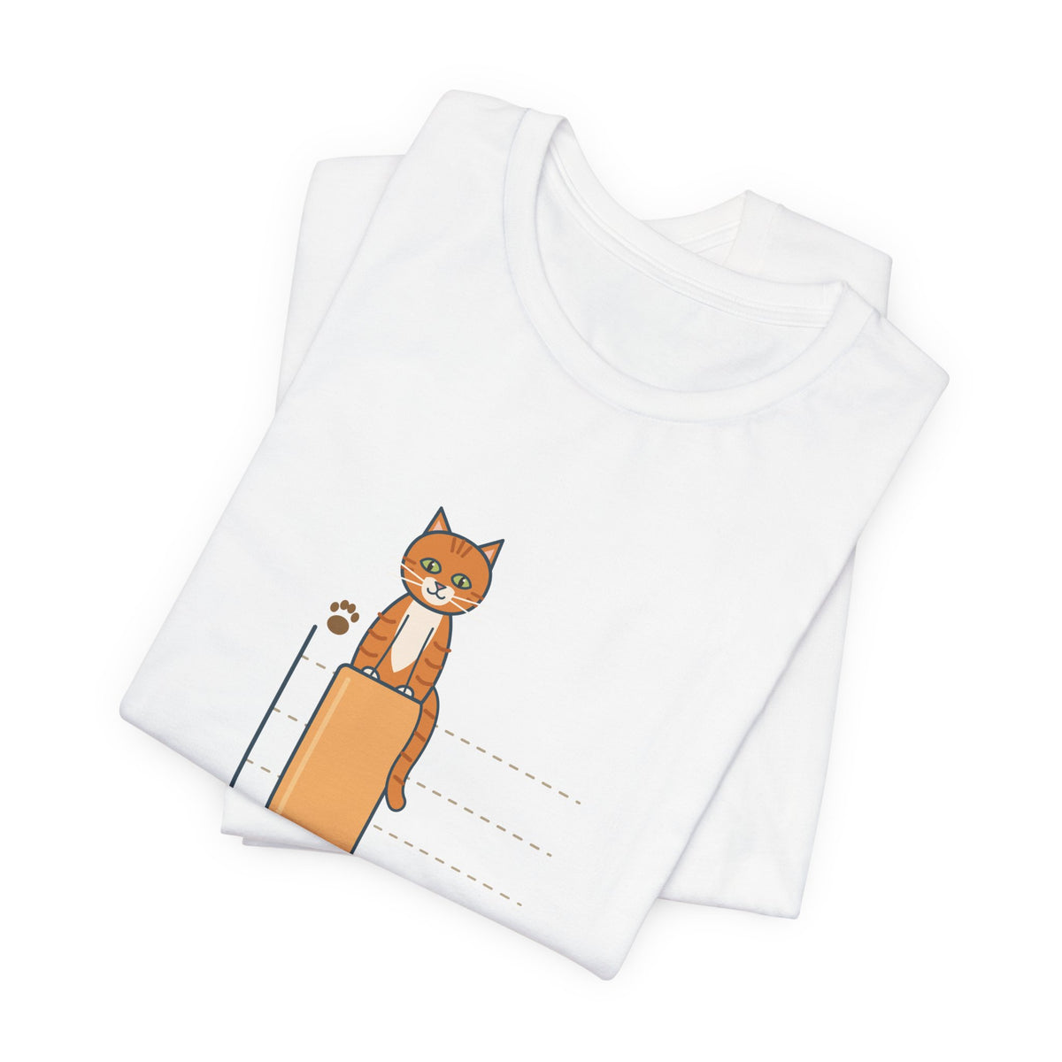 Orange Cat T-Shirt - Statistically, I'm a Boy. Funny Ginger Cat Owner Tee