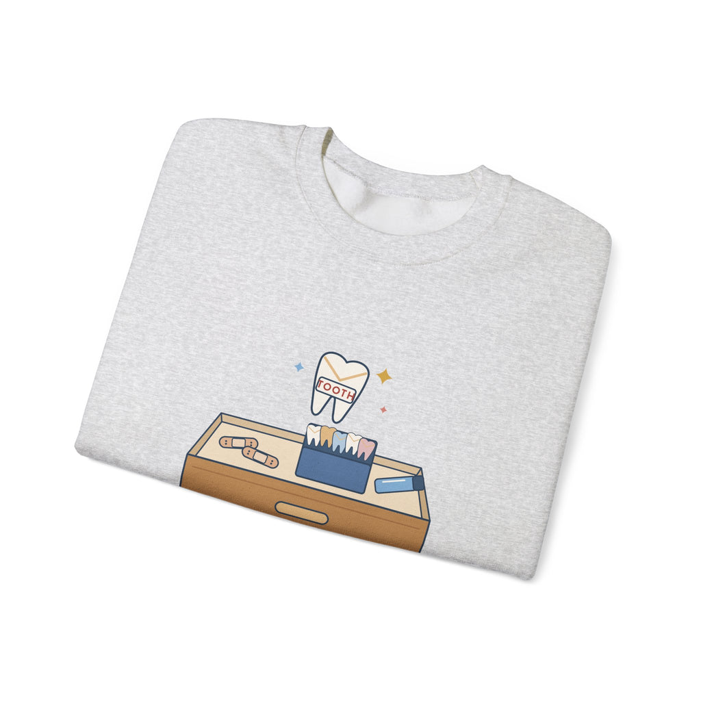 1st and 2nd Grade Teacher Crewneck Sweatshirt - Tooth Fell Out? I Have an Envelope for That