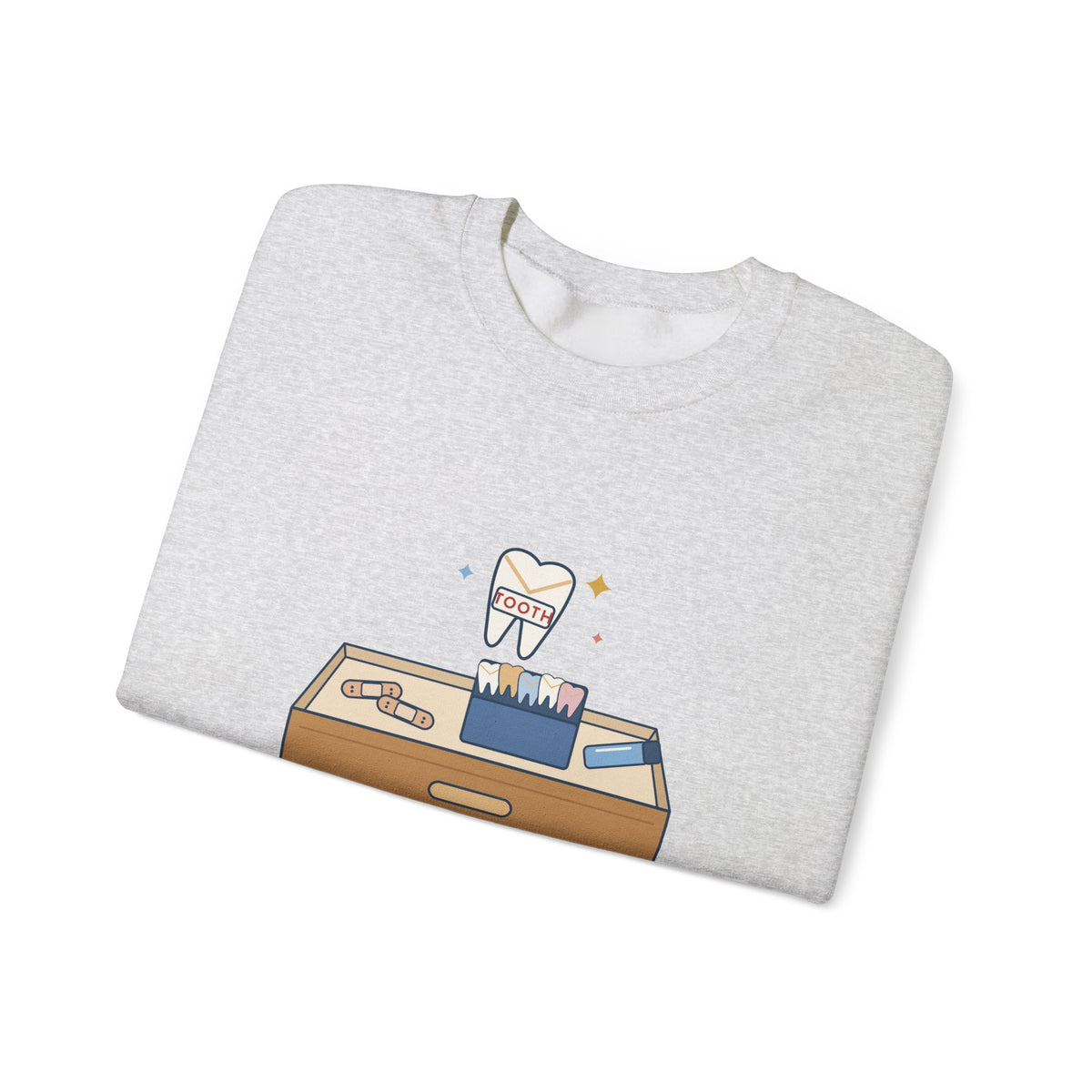1st and 2nd Grade Teacher Crewneck Sweatshirt - Tooth Fell Out? I Have an Envelope for That